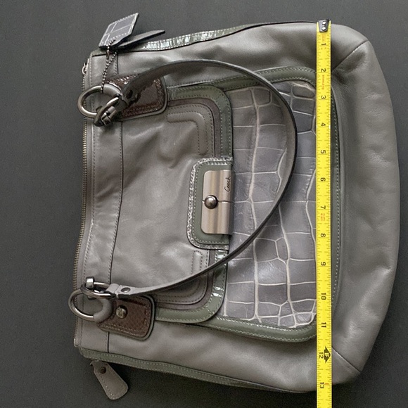 Coach Kristin Spectator North South Hobo Leather Tote Bag Style 18303 - Picture 14 of 16